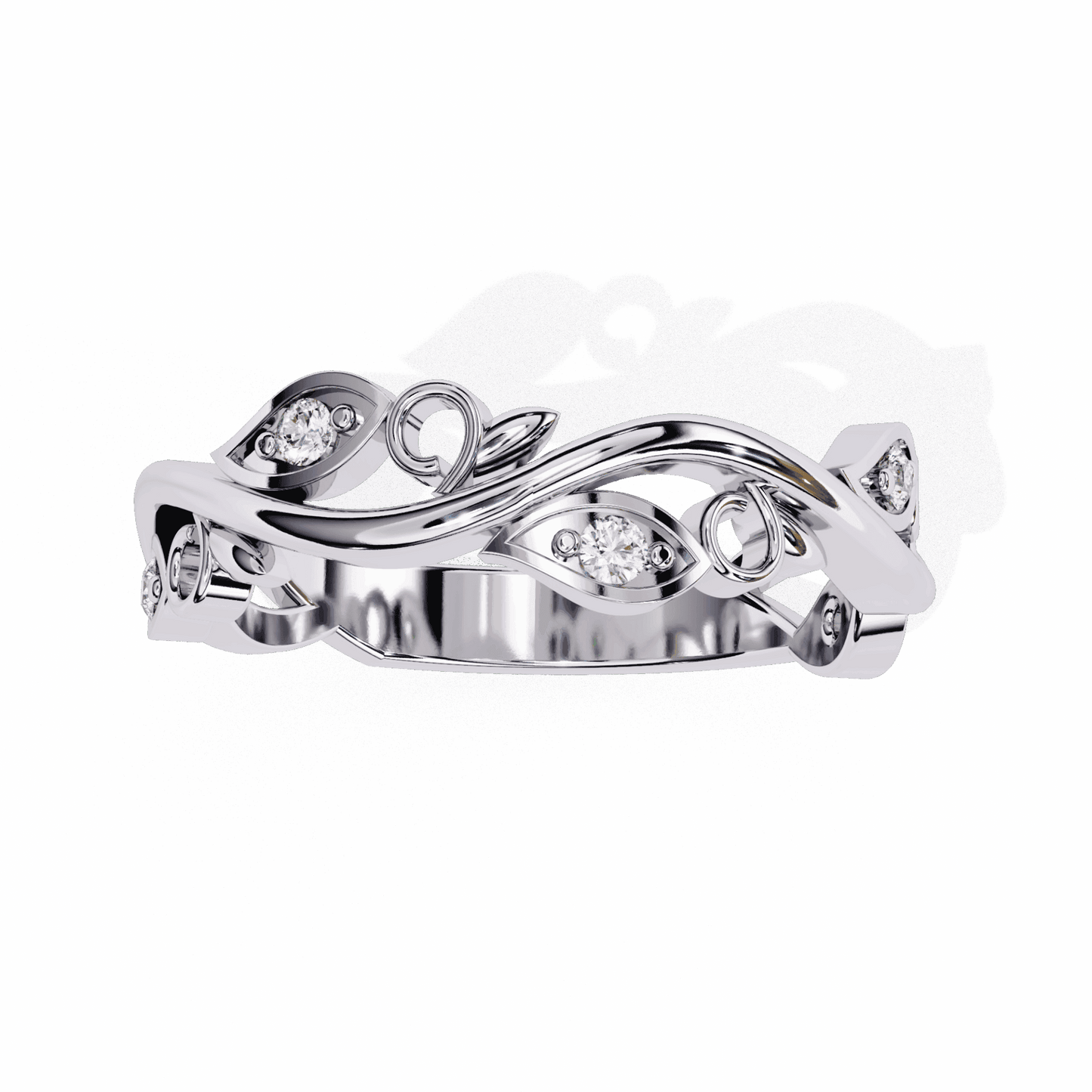 0.1 Carat Round Royale Band in Moissanite | House of Estara