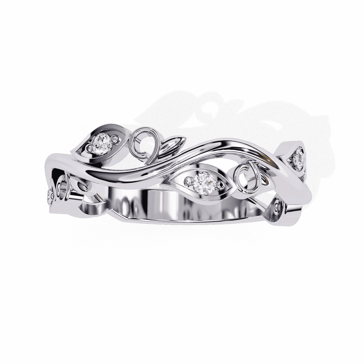 0.1 Carat Round Royale Band in Moissanite | House of Estara