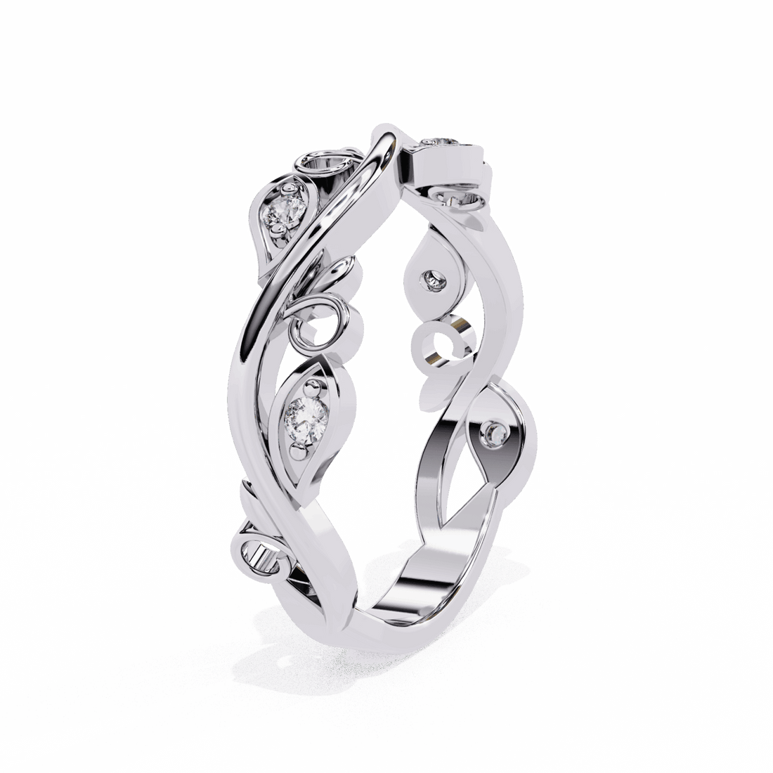 0.1 Carat Round Royale Band in Moissanite | House of Estara