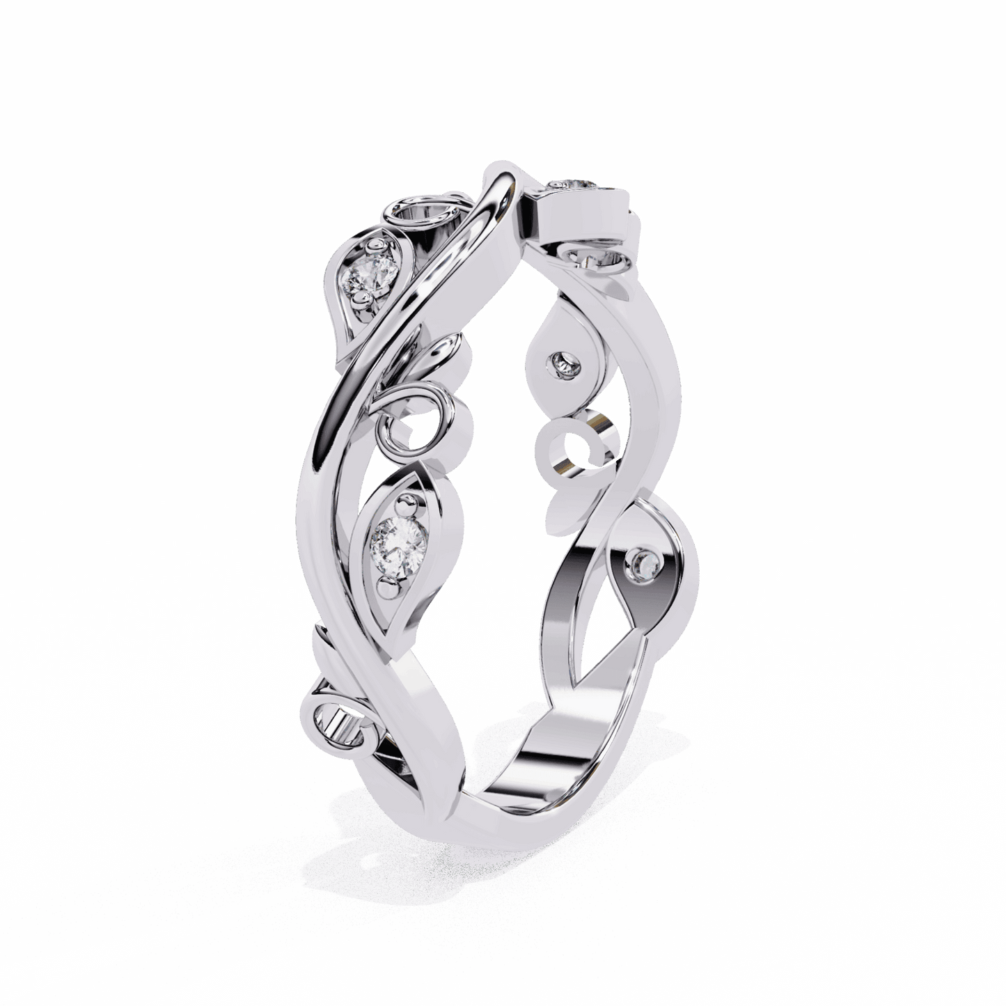 0.1 Carat Round Royale Band in Moissanite | House of Estara