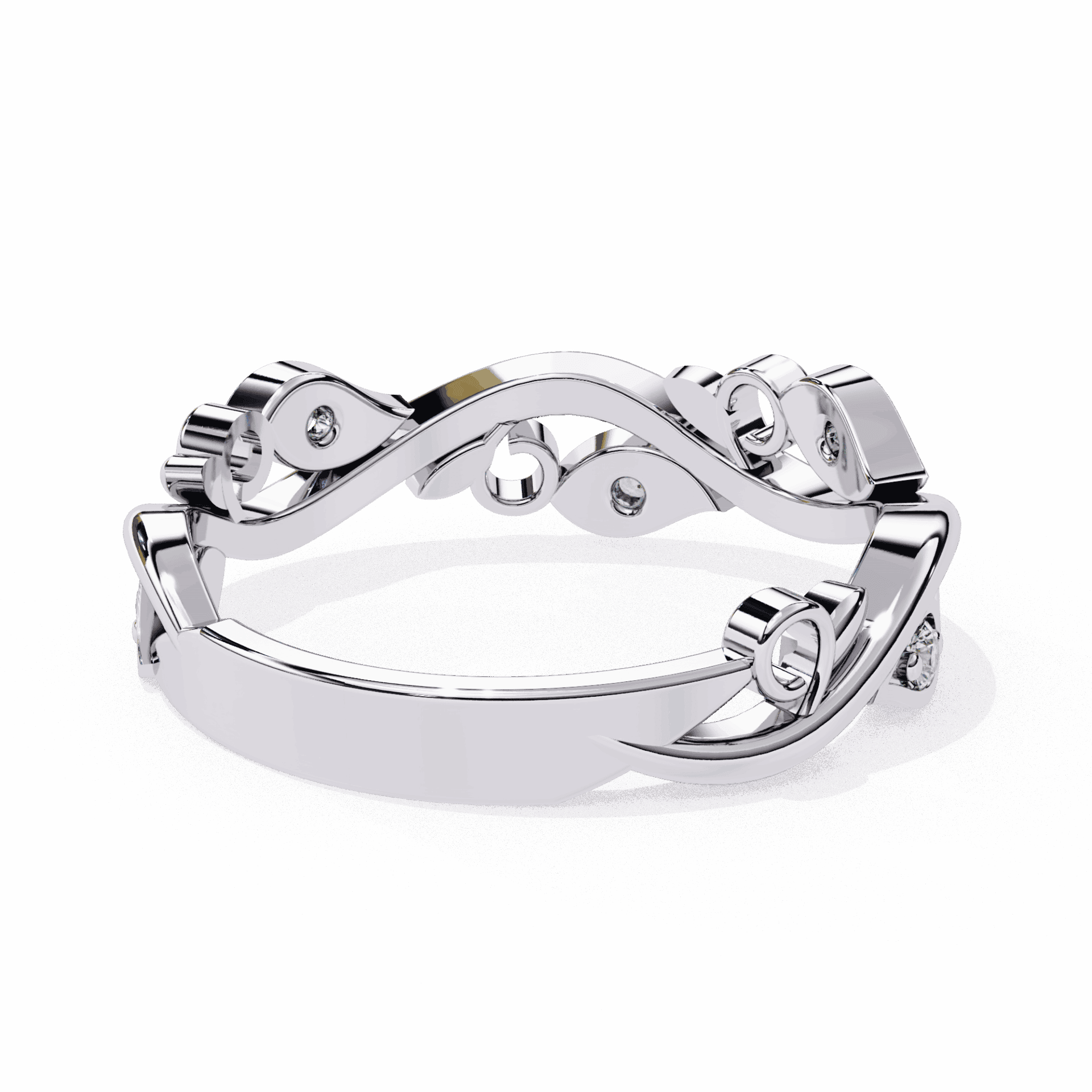 0.1 Carat Round Royale Band in Moissanite | House of Estara