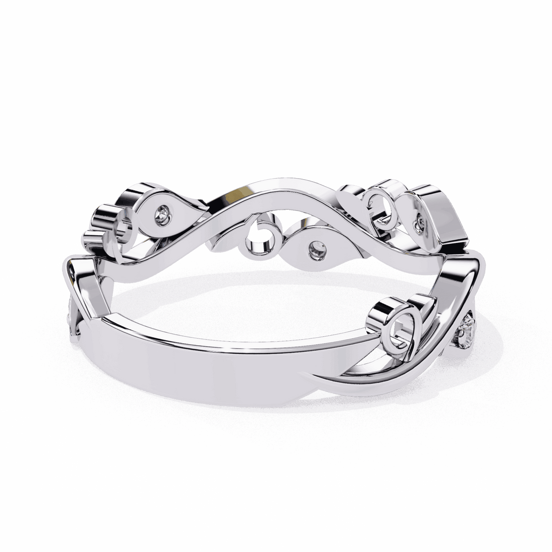 0.1 Carat Round Royale Band in Moissanite | House of Estara