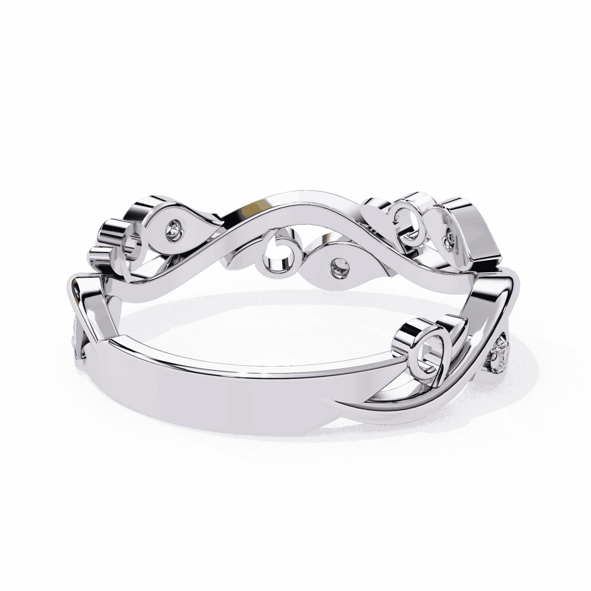 0.1 Carat Round Royale Band in Moissanite | House of Estara