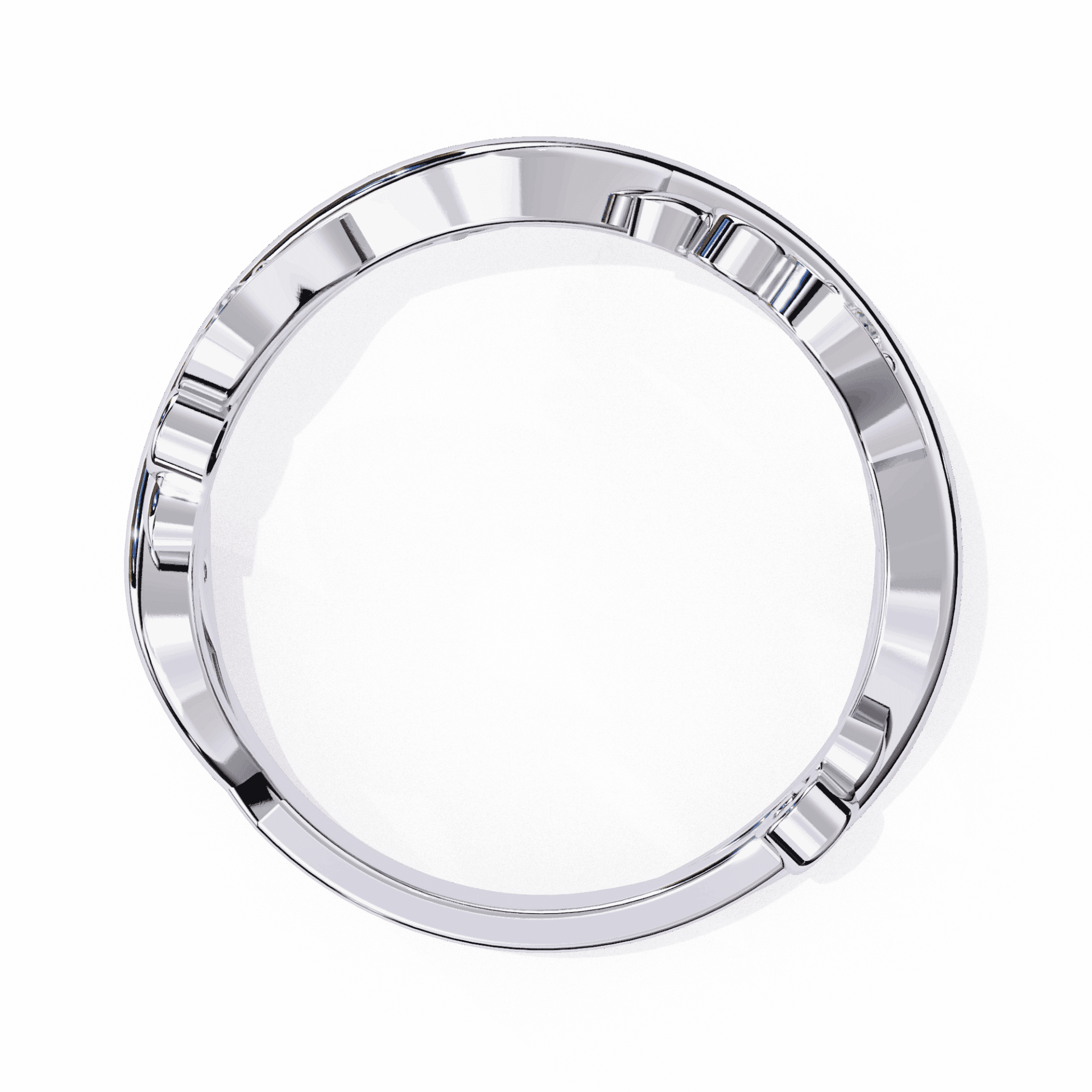 0.1 Carat Round Royale Band in Moissanite | House of Estara