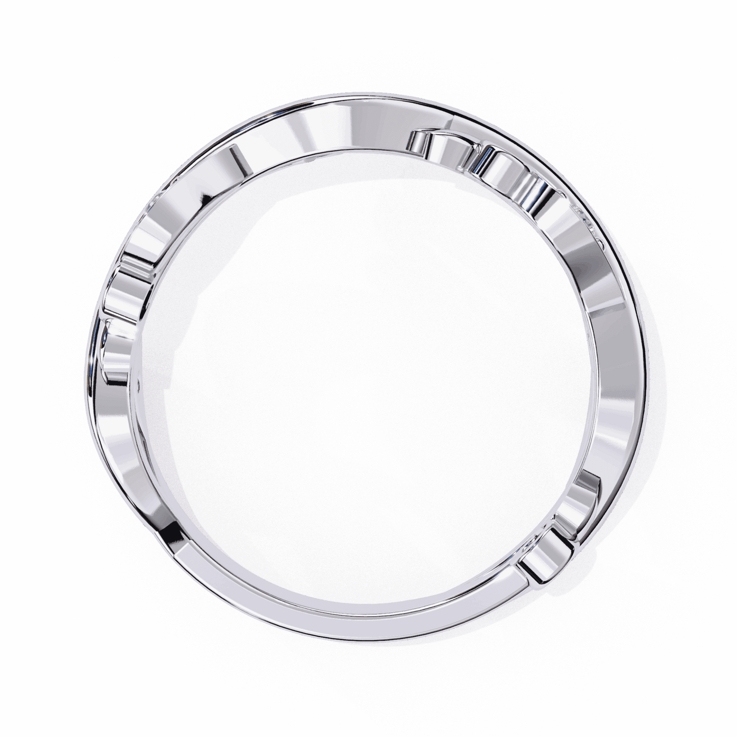 0.1 Carat Round Royale Band in Moissanite | House of Estara