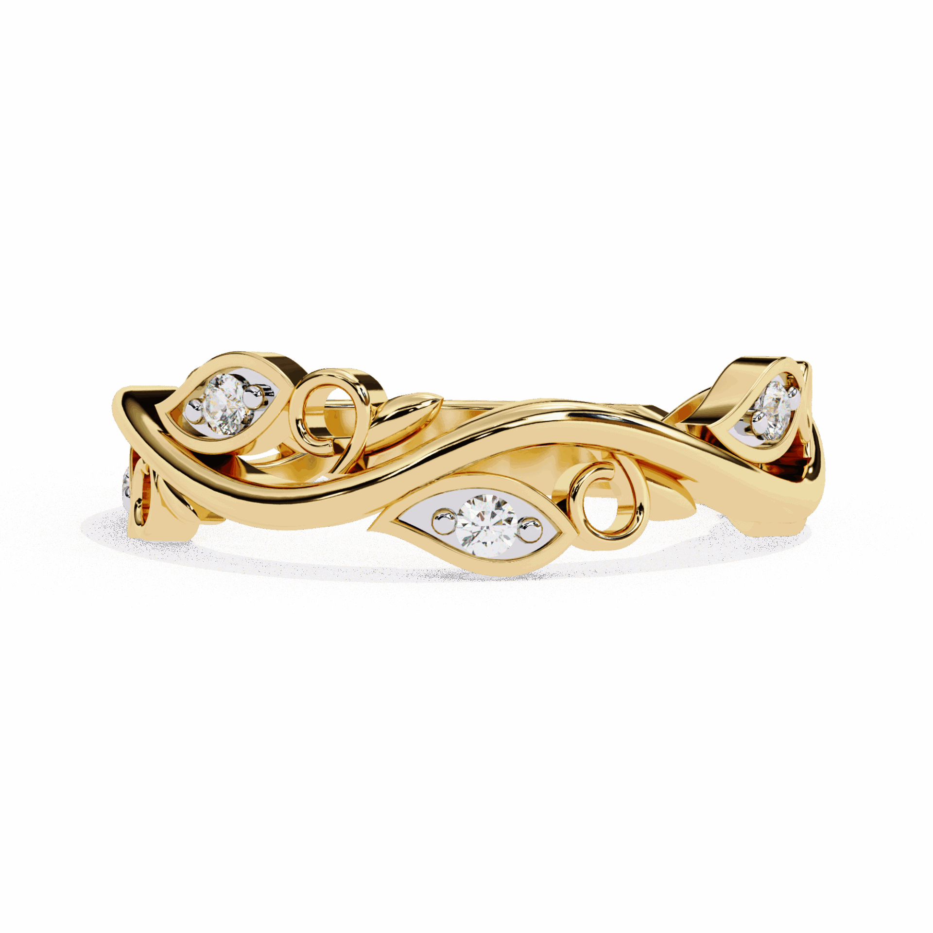 0.1 Carat Round Royale Band in Moissanite | House of Estara