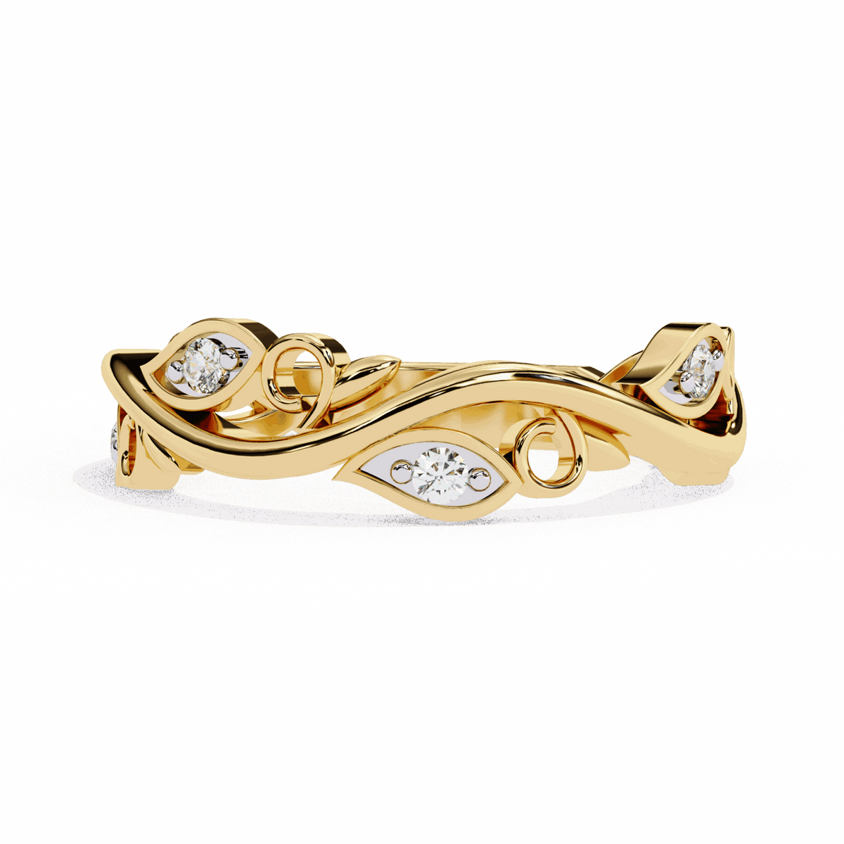 0.1 Carat Round Royale Band in Moissanite | House of Estara