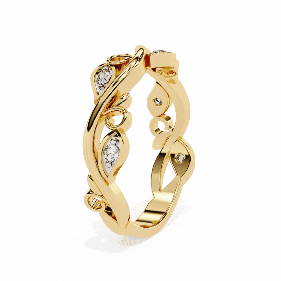 0.1 Carat Round Royale Band in Moissanite | House of Estara