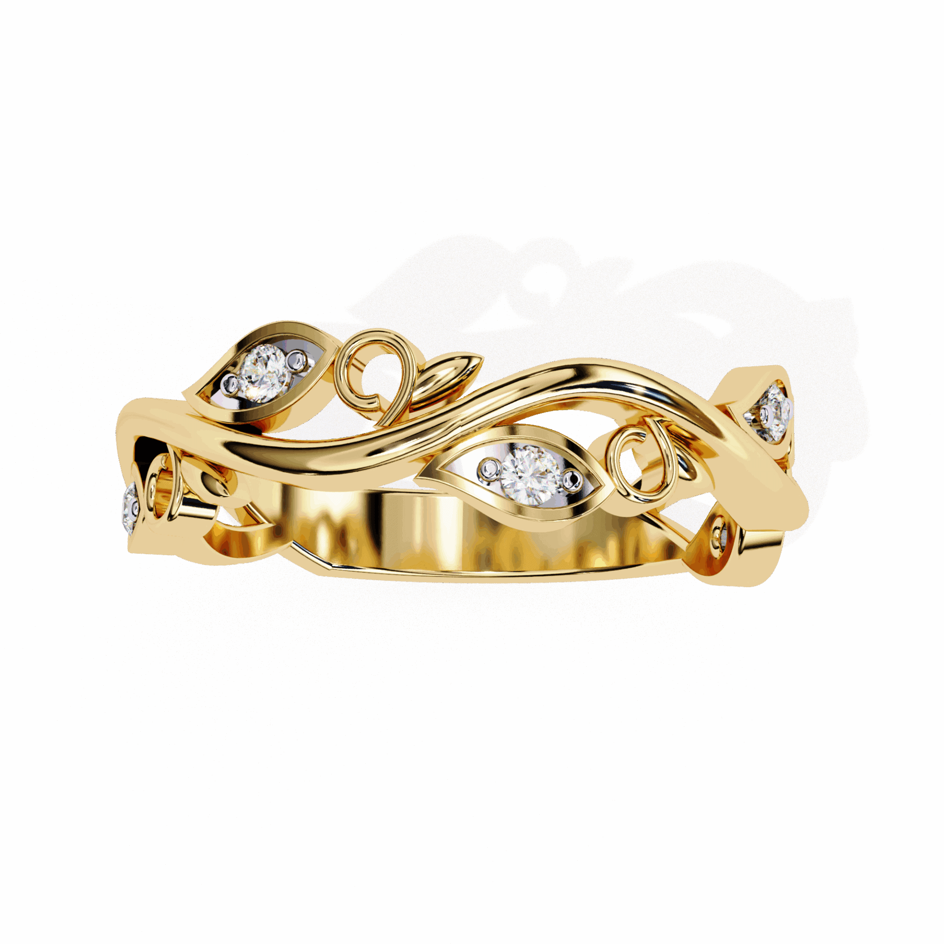 0.1 Carat Round Royale Band in Moissanite | House of Estara