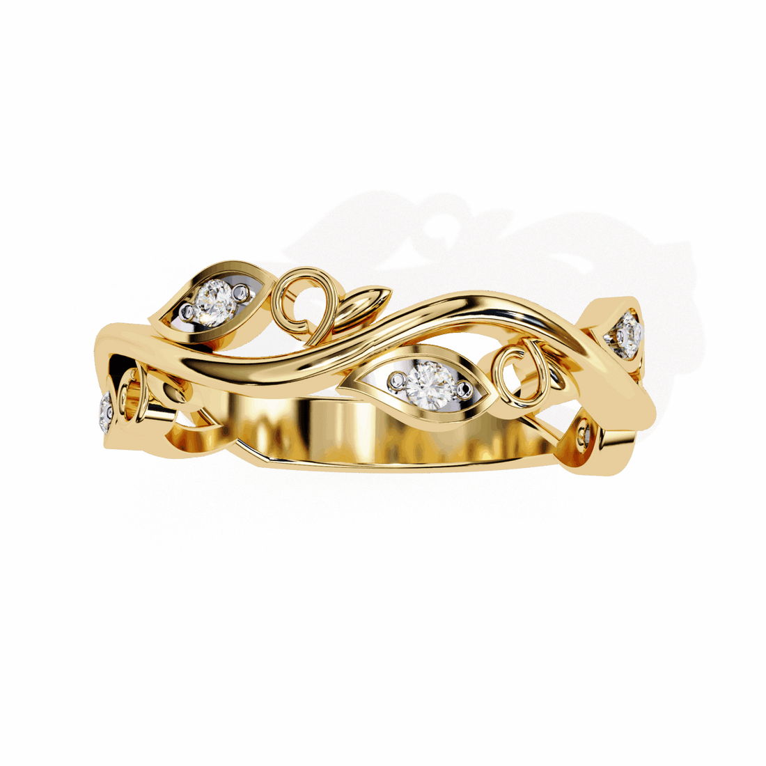 0.1 Carat Round Royale Band in Moissanite | House of Estara