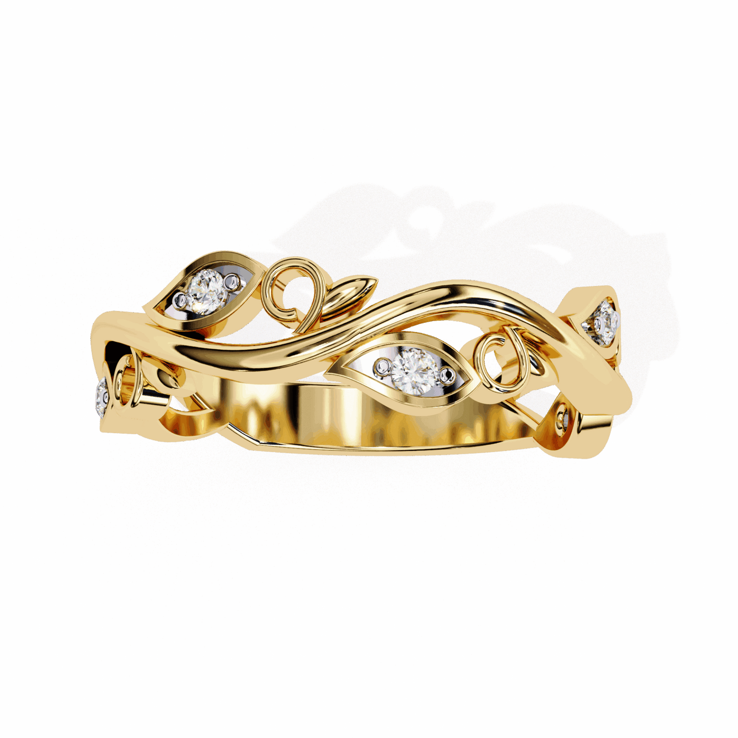 0.1 Carat Round Royale Band in Moissanite | House of Estara