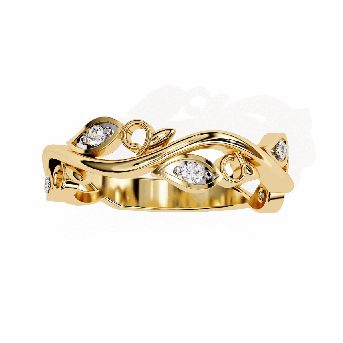0.1 Carat Round Royale Band in Moissanite | House of Estara