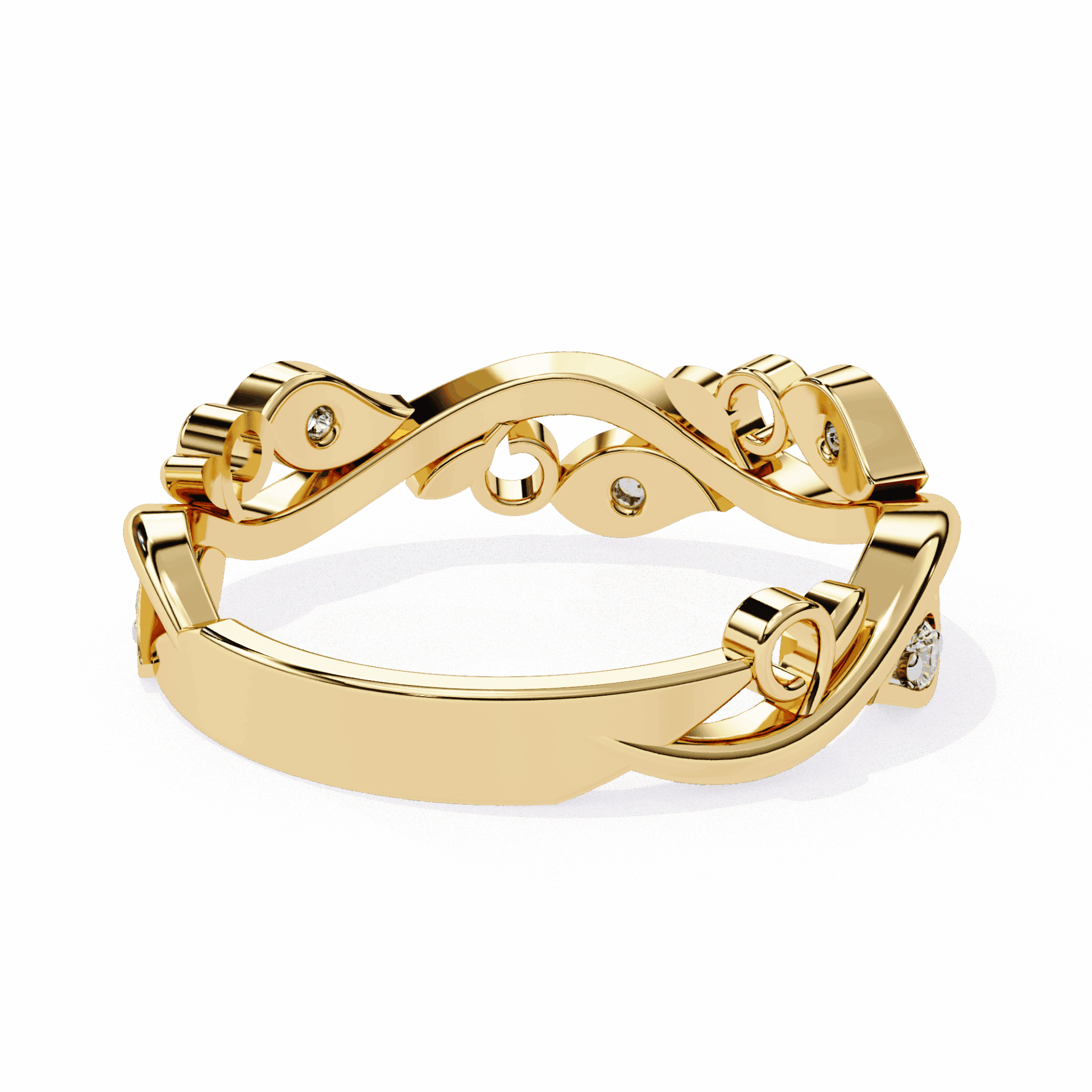 0.1 Carat Round Royale Band in Moissanite | House of Estara