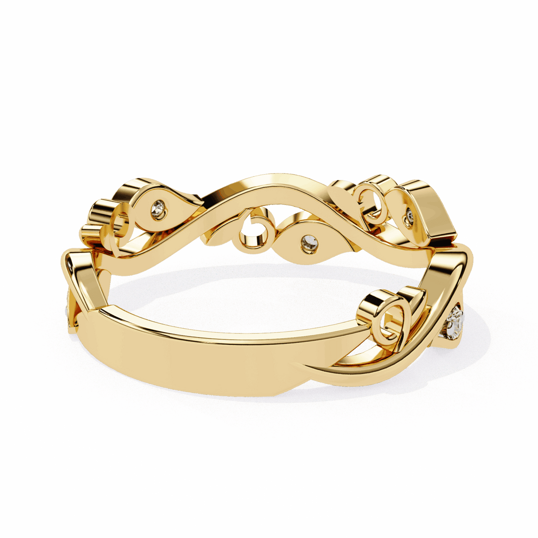 0.1 Carat Round Royale Band in Moissanite | House of Estara