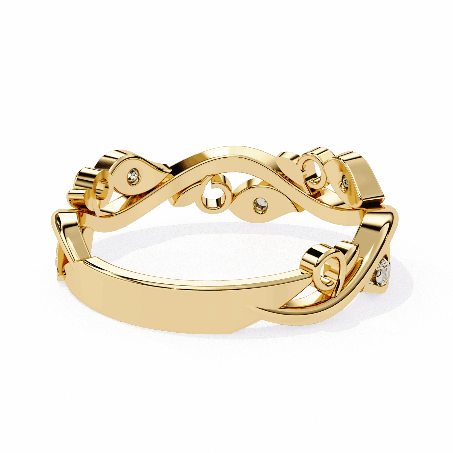 0.1 Carat Round Royale Band in Moissanite | House of Estara
