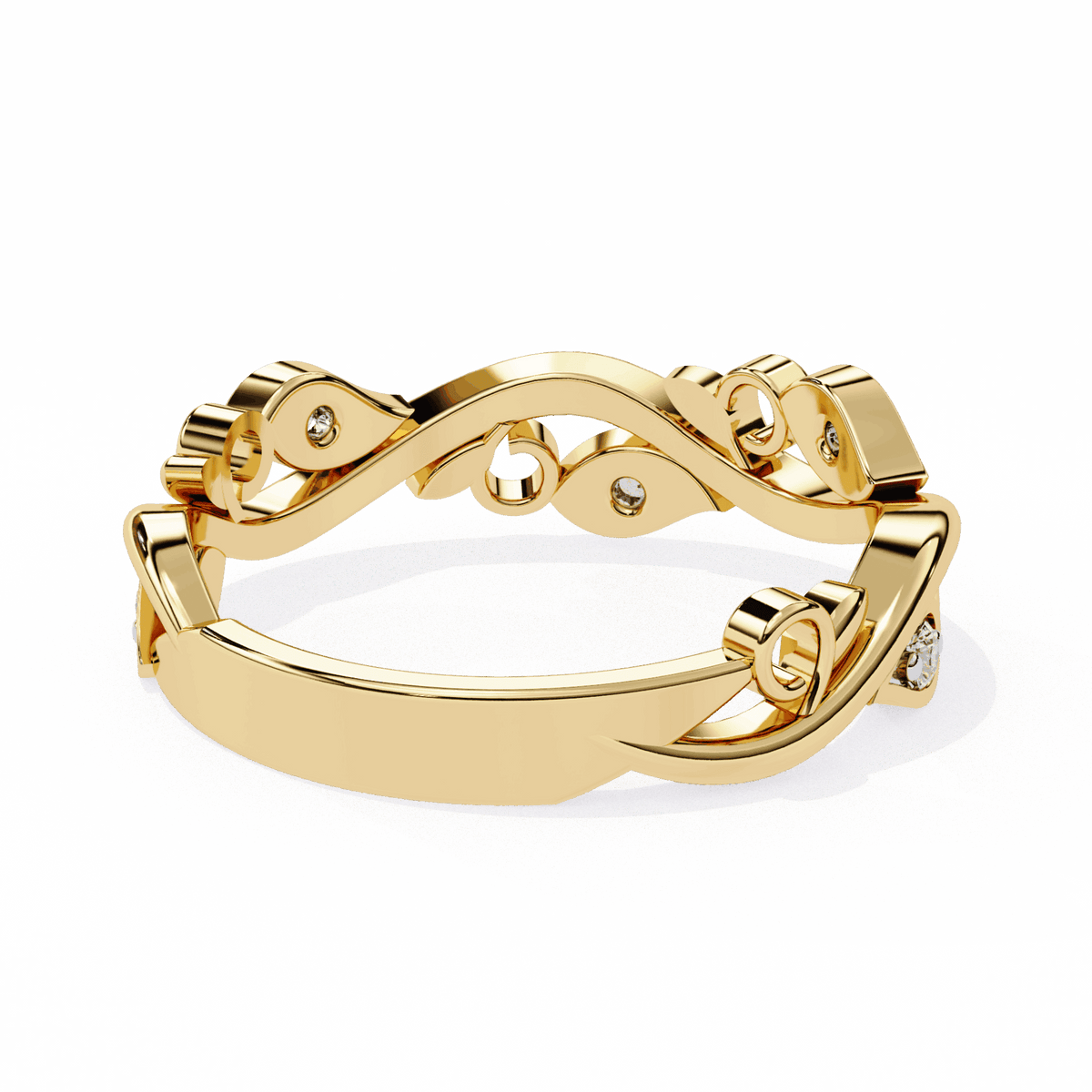 0.1 Carat Round Royale Band in Moissanite | House of Estara