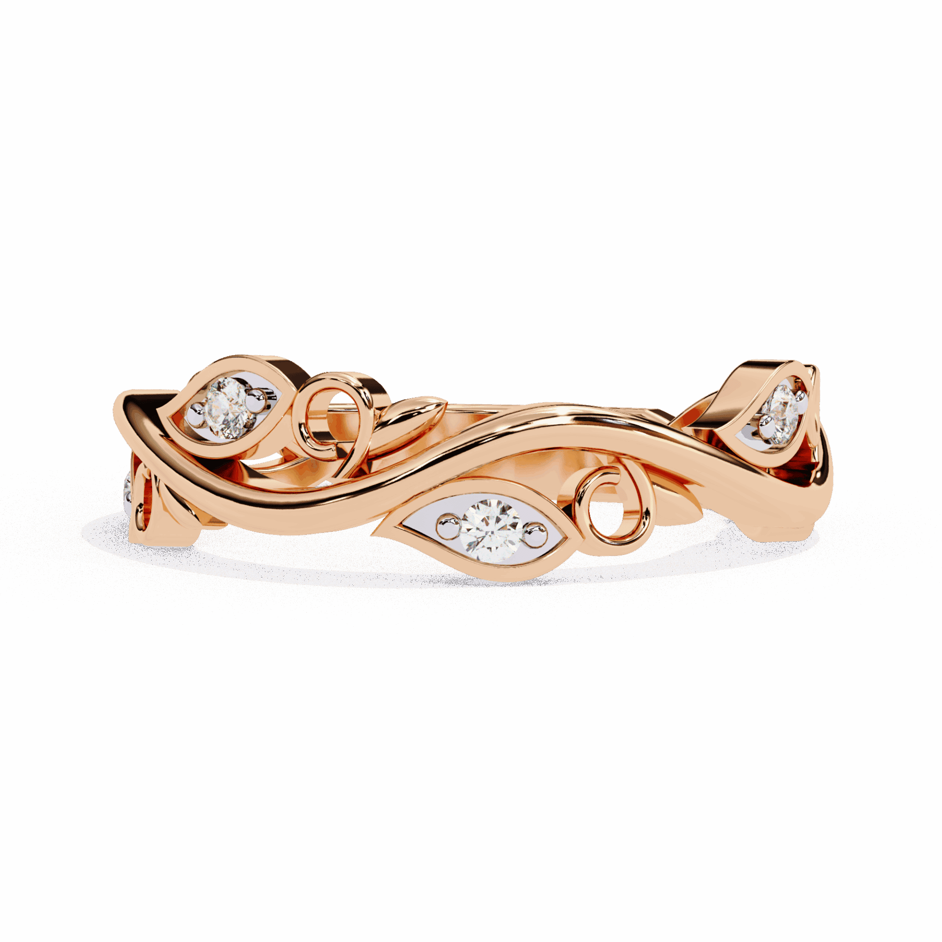 0.1 Carat Round Royale Band in Moissanite | House of Estara