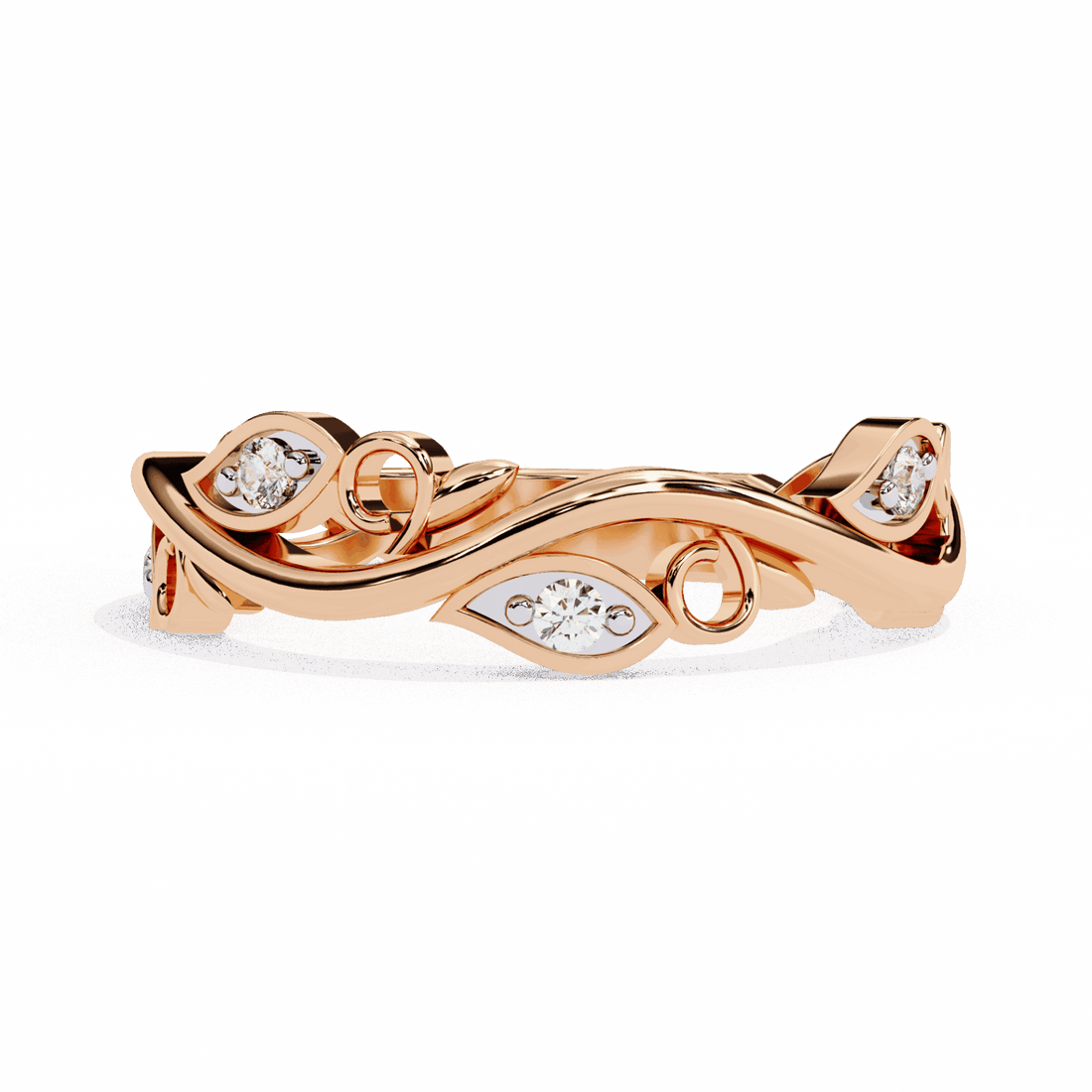 0.1 Carat Round Royale Band in Moissanite | House of Estara