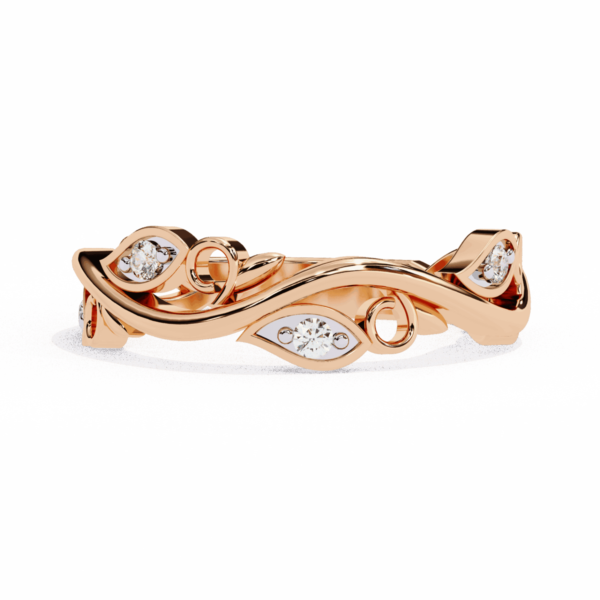 0.1 Carat Round Royale Band in Moissanite | House of Estara