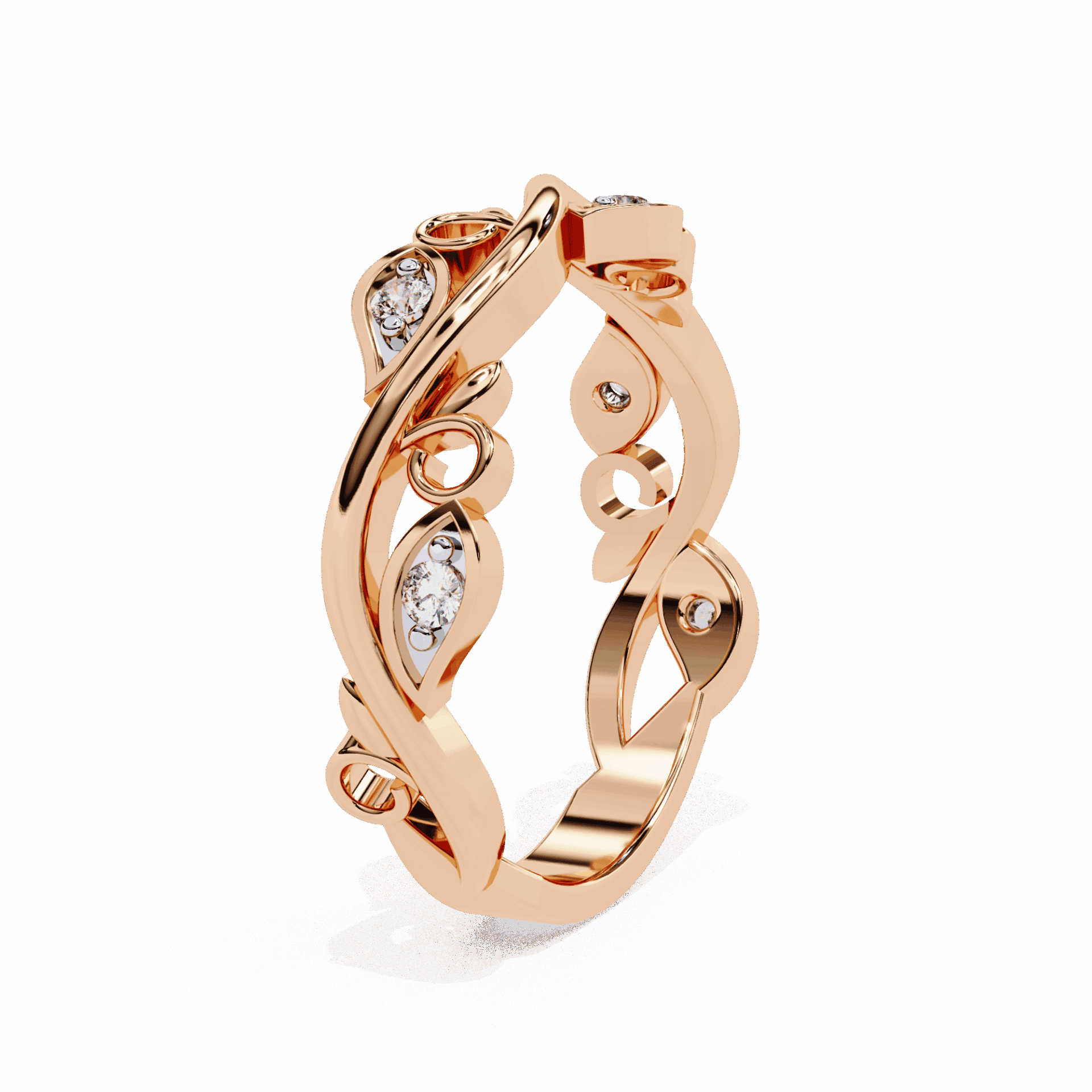 0.1 Carat Round Royale Band in Moissanite | House of Estara