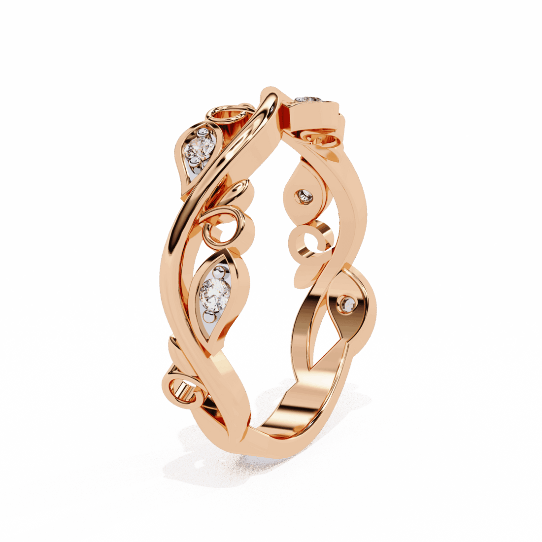 0.1 Carat Round Royale Band in Moissanite | House of Estara