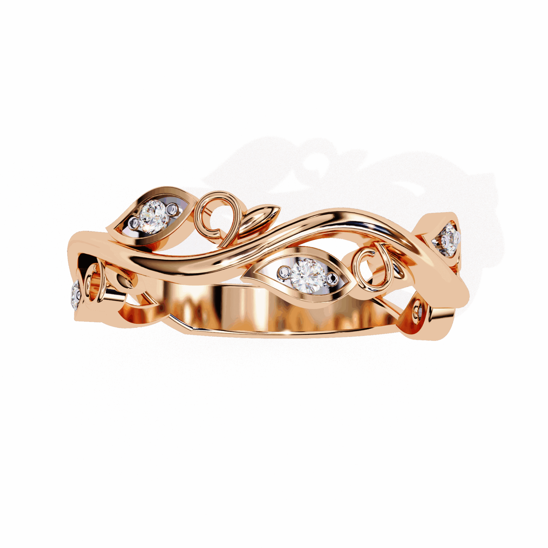 0.1 Carat Round Royale Band in Moissanite | House of Estara