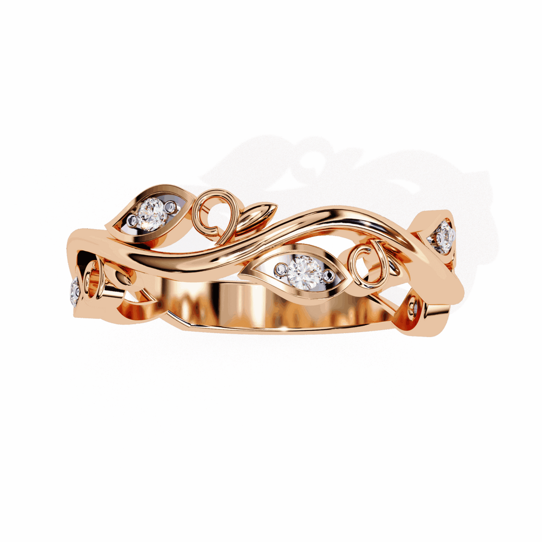 0.1 Carat Round Royale Band in Moissanite | House of Estara