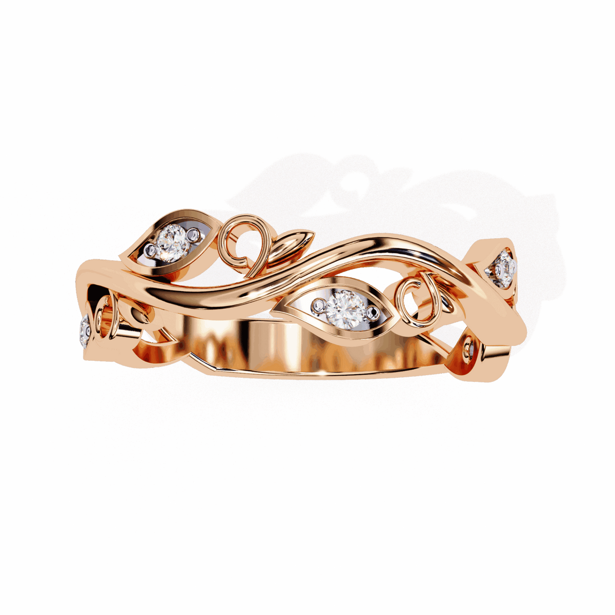 0.1 Carat Round Royale Band in Moissanite | House of Estara