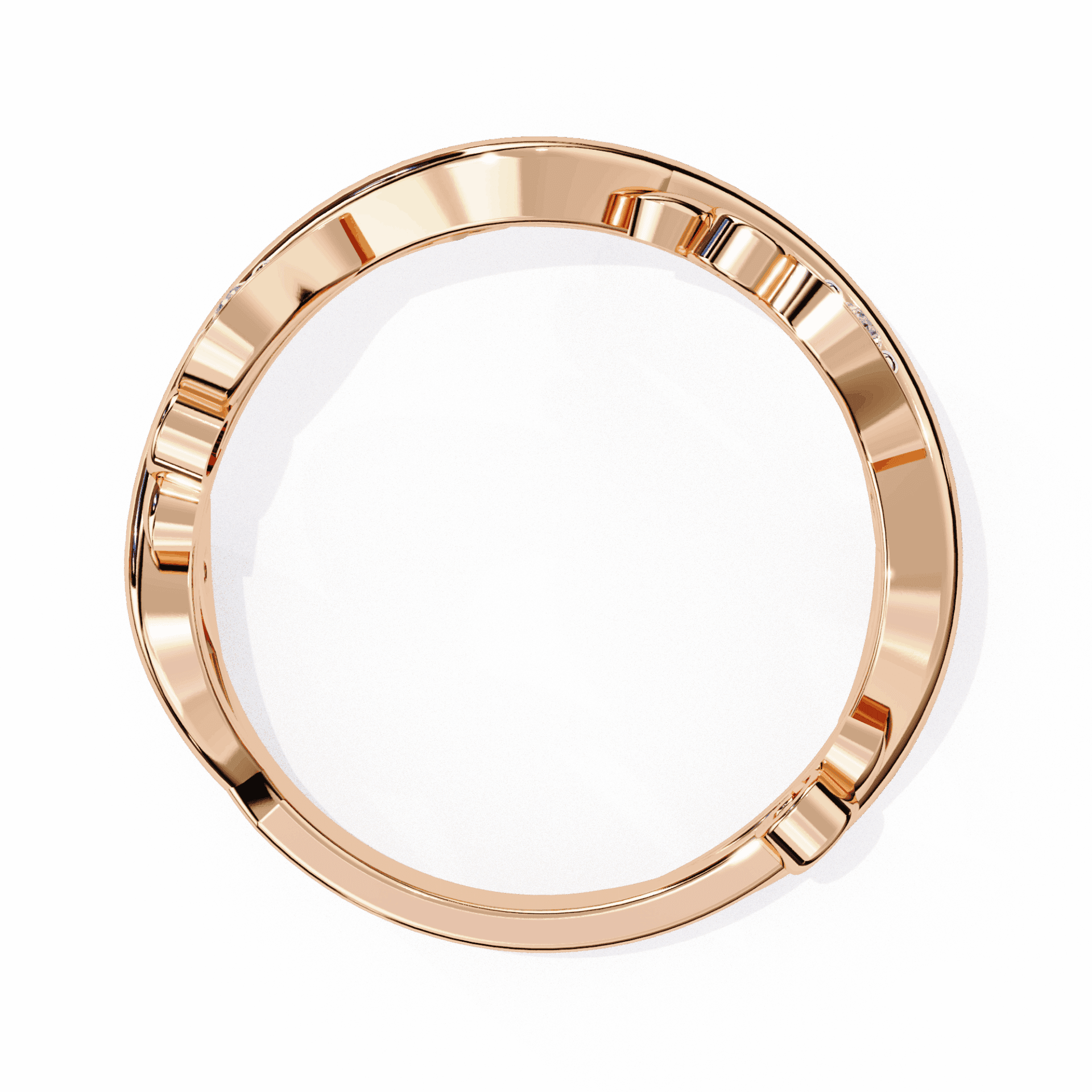 0.1 Carat Round Royale Band in Moissanite | House of Estara