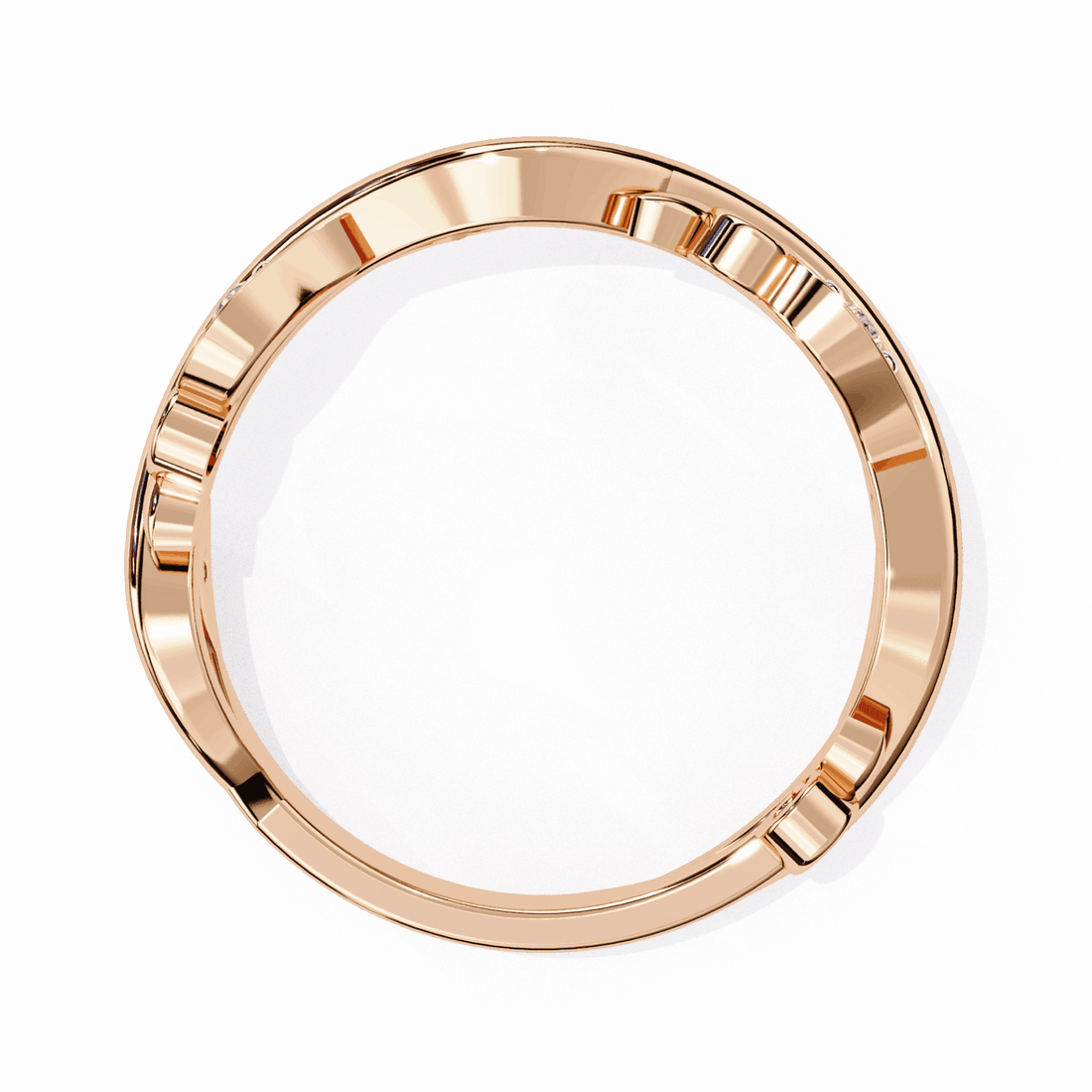 0.1 Carat Round Royale Band in Moissanite | House of Estara