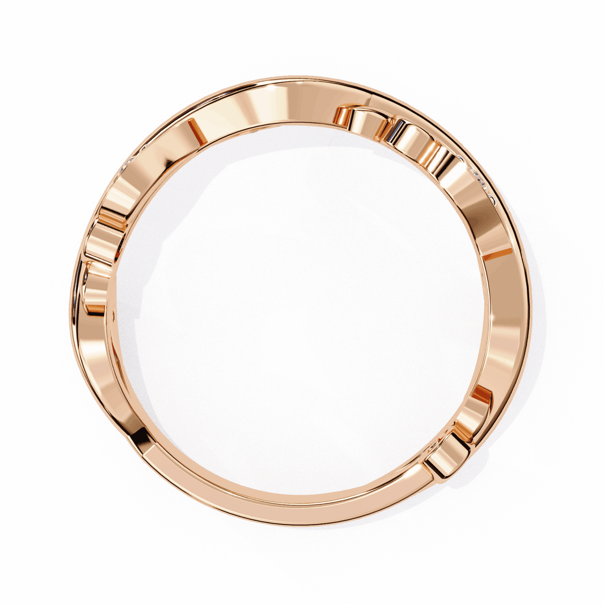 0.1 Carat Round Royale Band in Moissanite | House of Estara