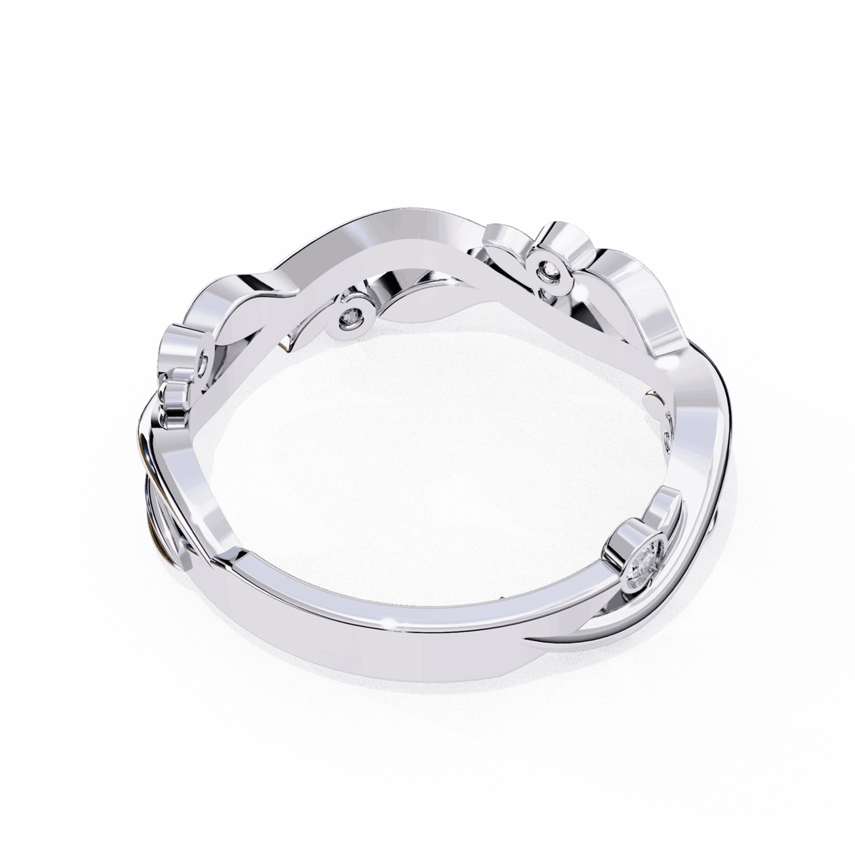 0.1 Carat Round Royale Ring in Moissanite | House of Estara