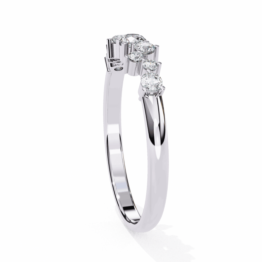 0.25 Carat Round Twilight Band in Moissanite | House of Estara
