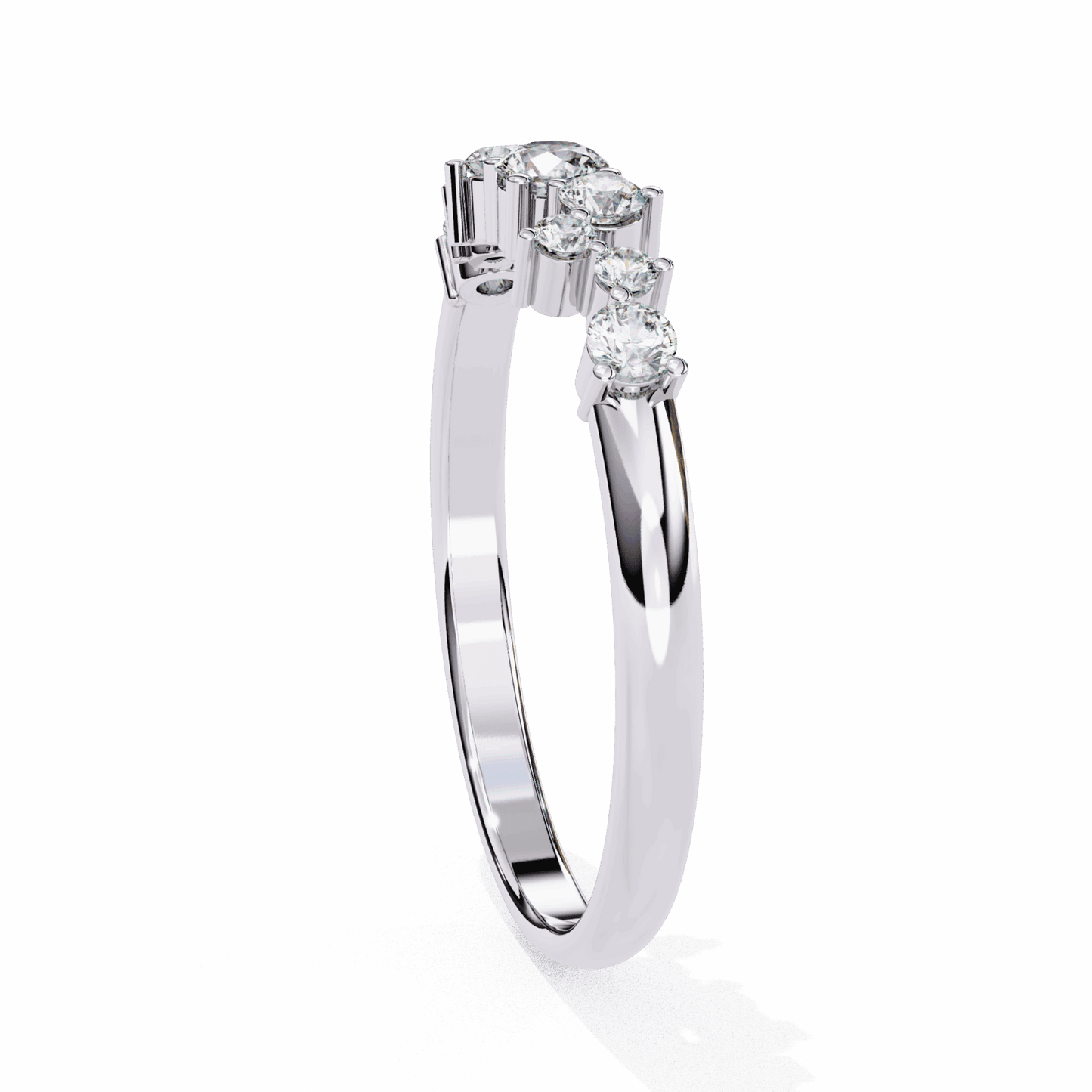 0.25 Carat Round Twilight Band in Moissanite | House of Estara