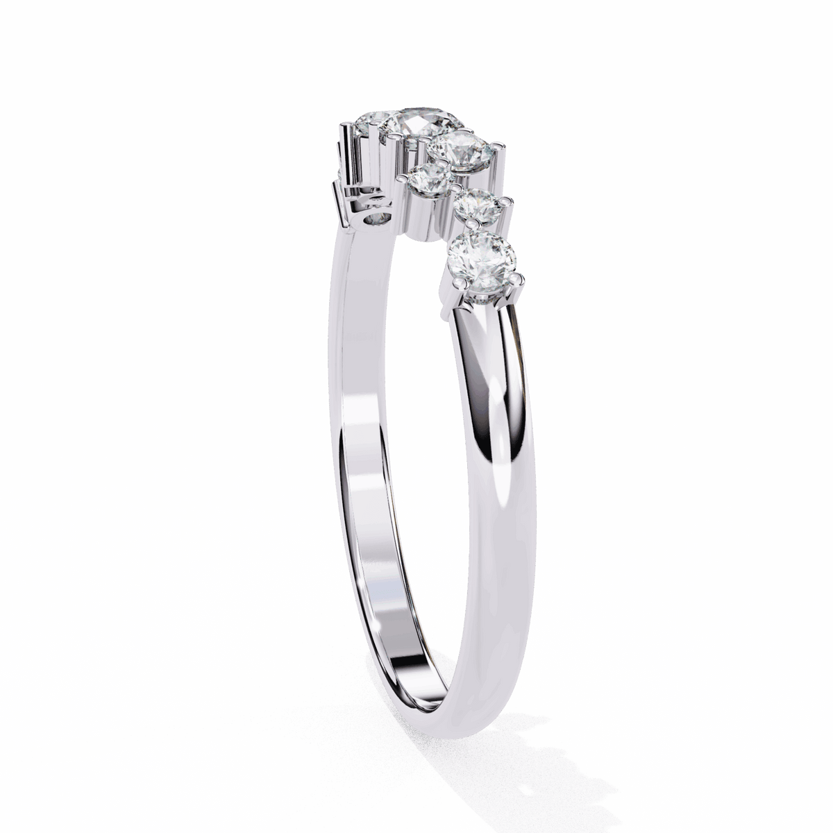 0.25 Carat Round Twilight Band in Moissanite | House of Estara