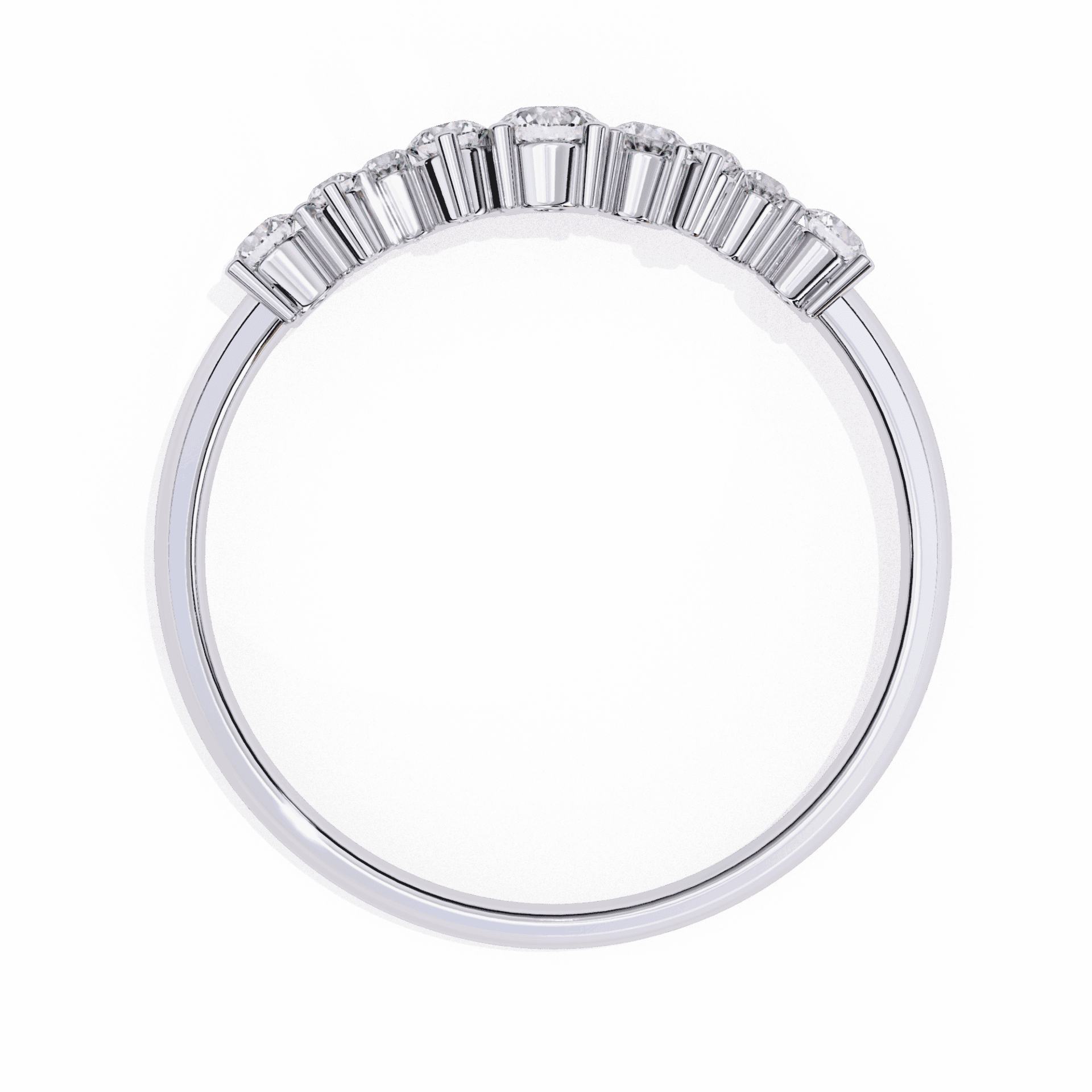 0.25 Carat Round Twilight Band in Moissanite | House of Estara