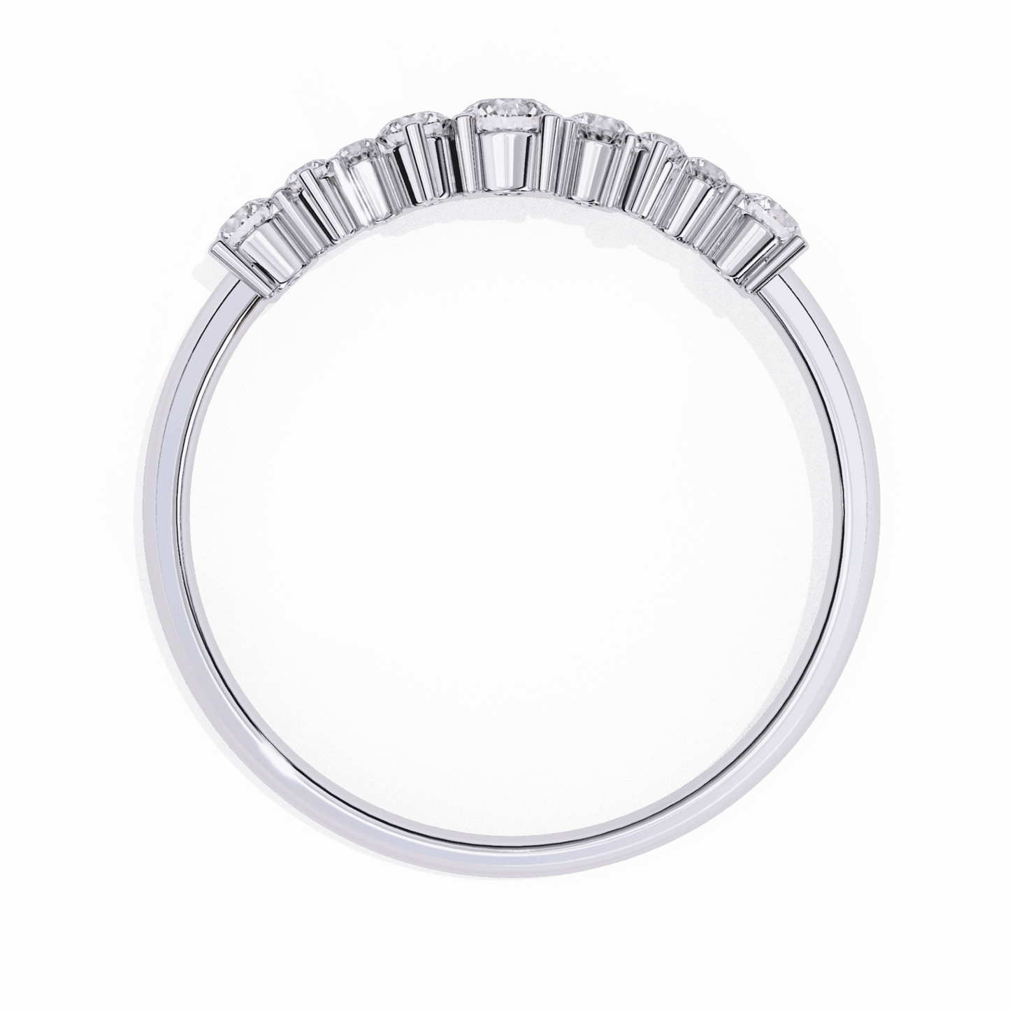 0.25 Carat Round Twilight Band in Moissanite | House of Estara
