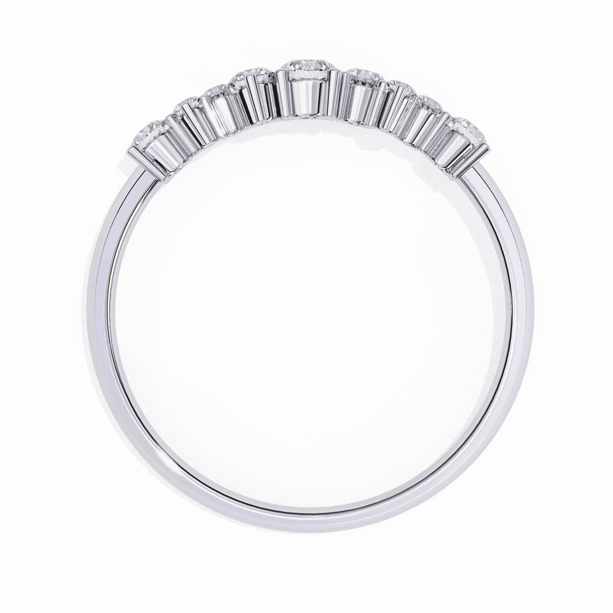 0.25 Carat Round Twilight Band in Moissanite | House of Estara