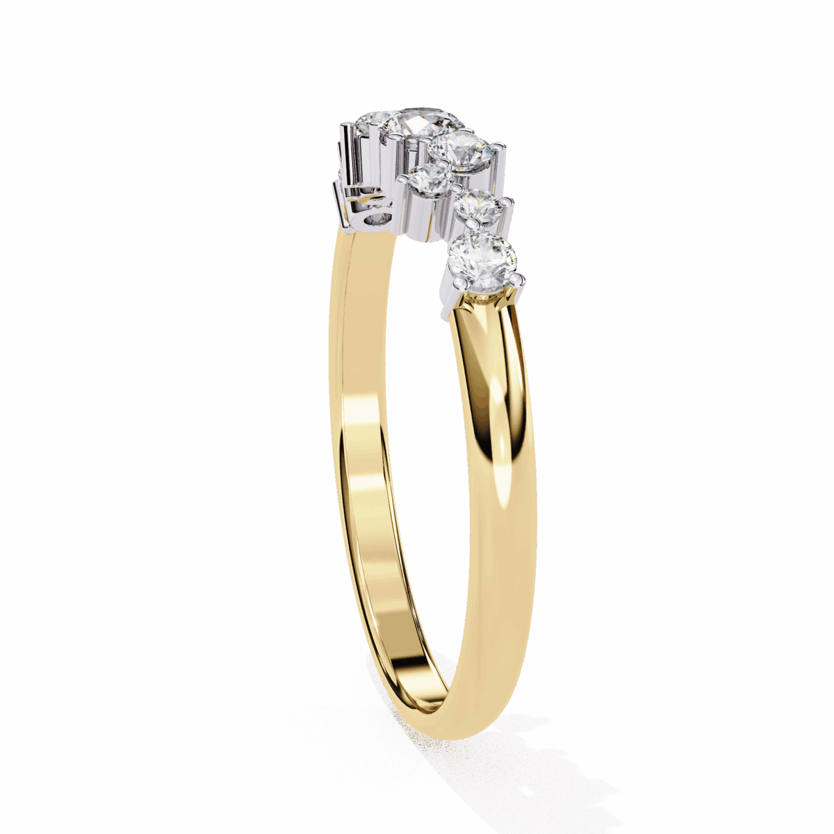 0.25 Carat Round Twilight Band in Moissanite | House of Estara