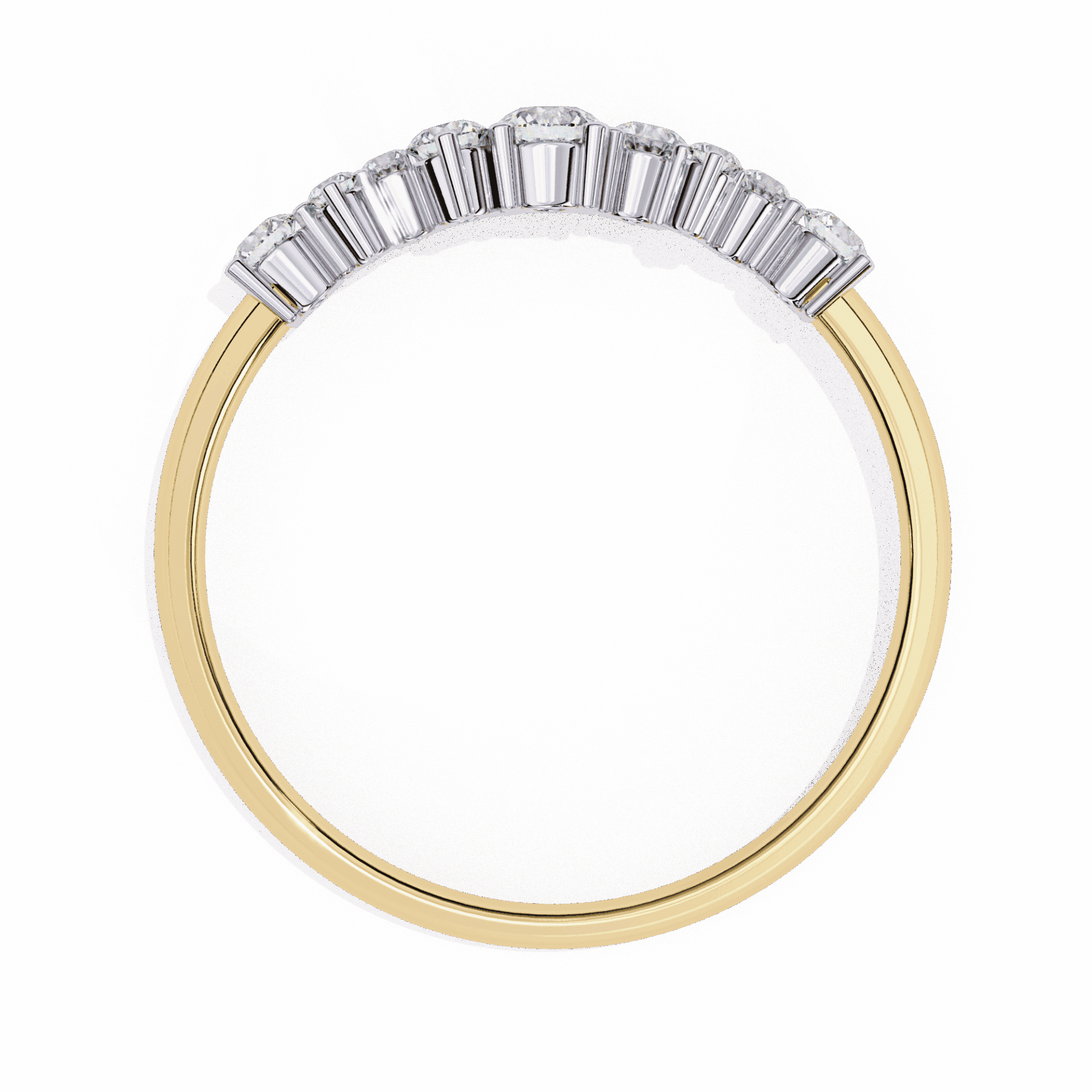 0.25 Carat Round Twilight Band in Moissanite | House of Estara