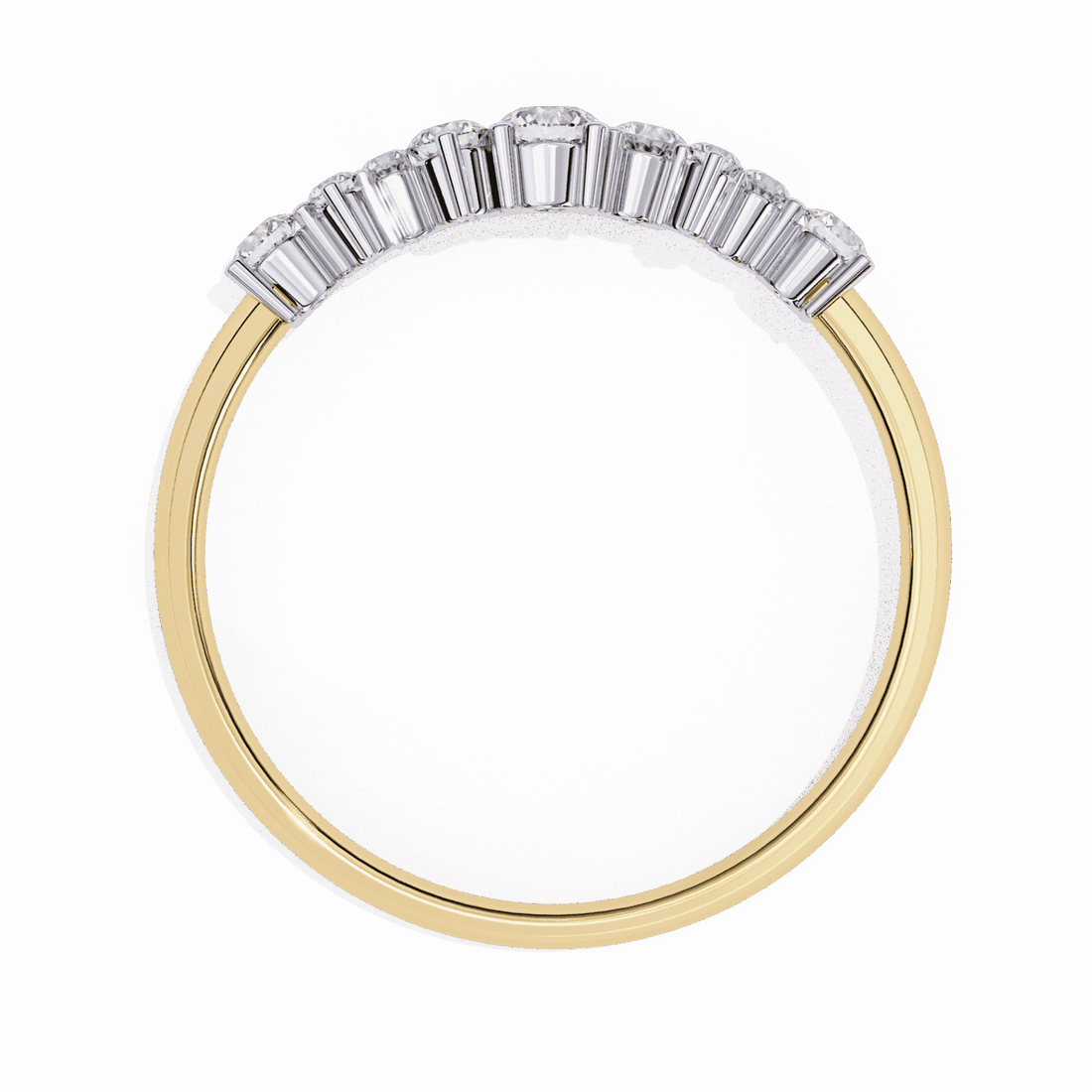 0.25 Carat Round Twilight Band in Moissanite | House of Estara