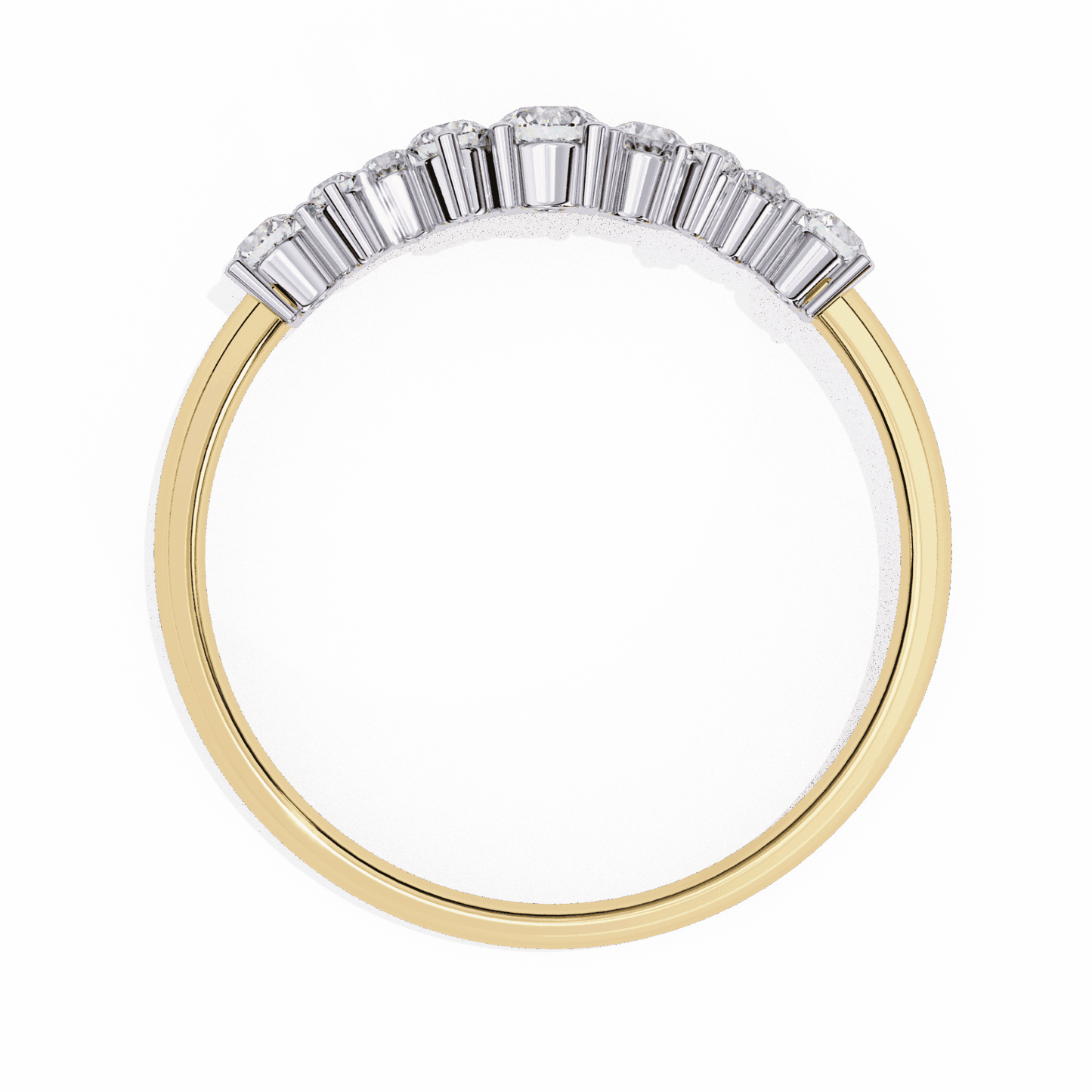 0.25 Carat Round Twilight Band in Moissanite | House of Estara