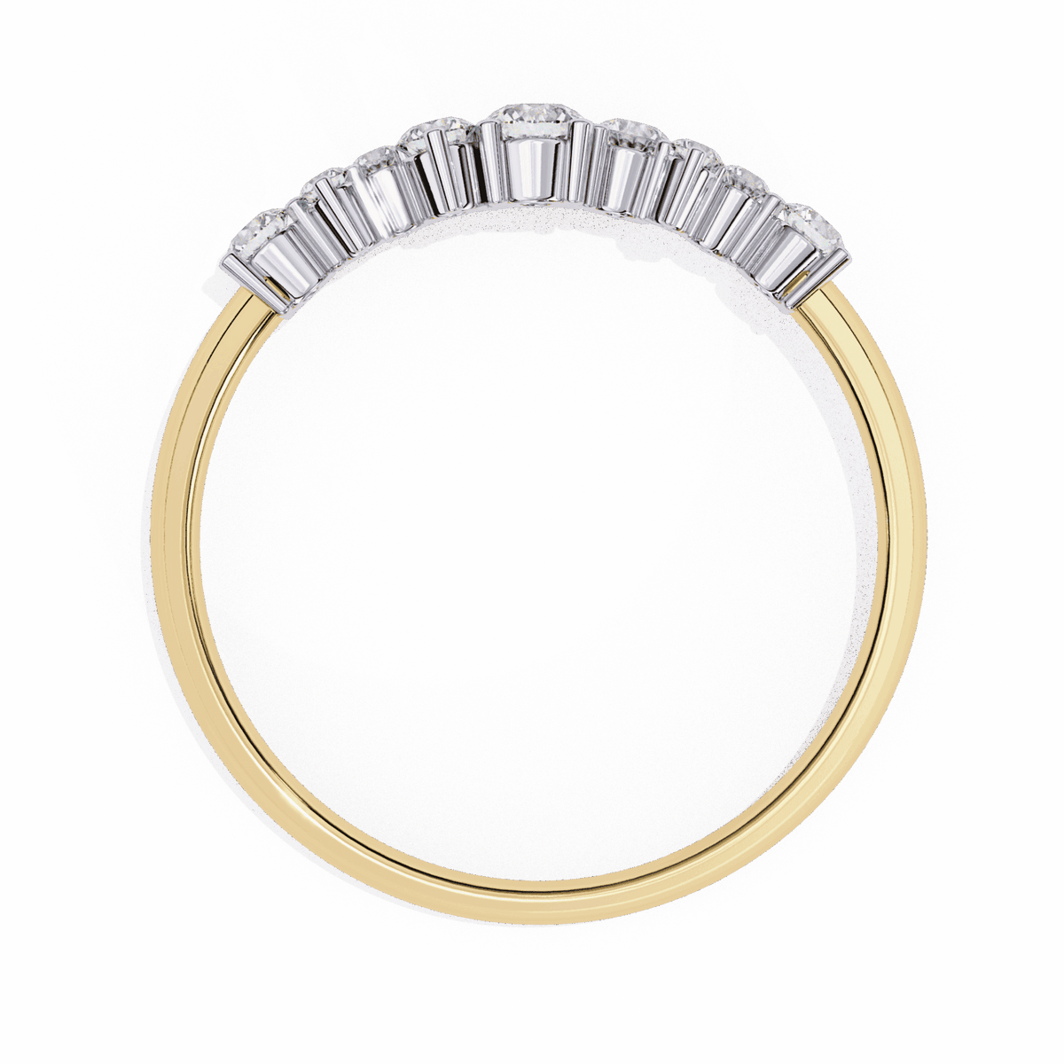 0.25 Carat Round Twilight Band in Moissanite | House of Estara