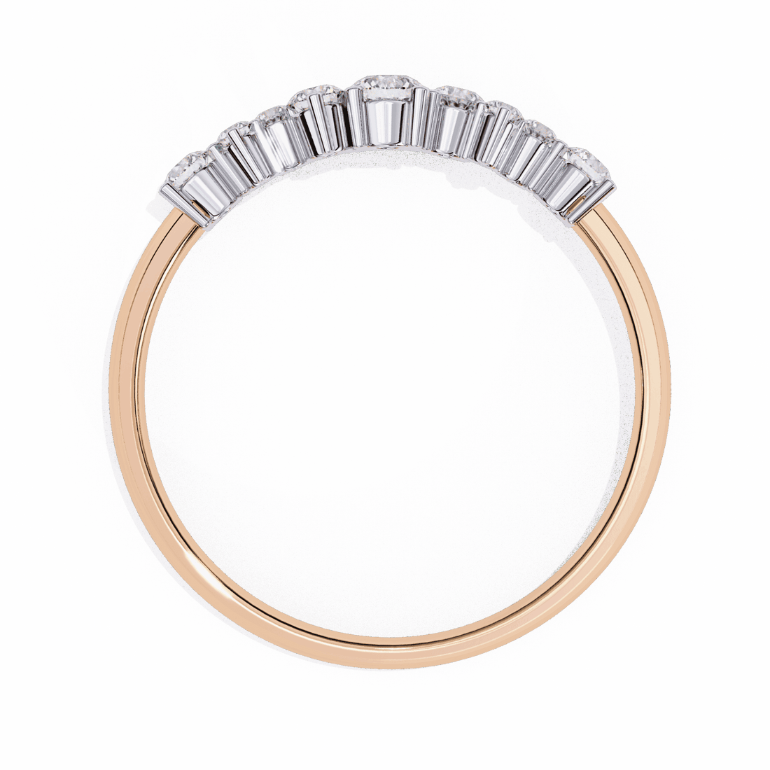 0.25 Carat Round Twilight Band in Moissanite | House of Estara