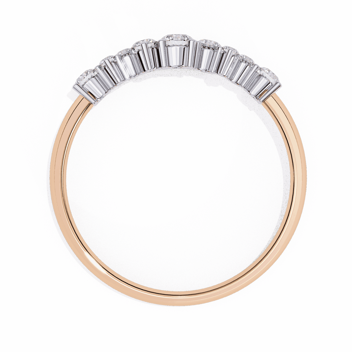0.25 Carat Round Twilight Band in Moissanite | House of Estara