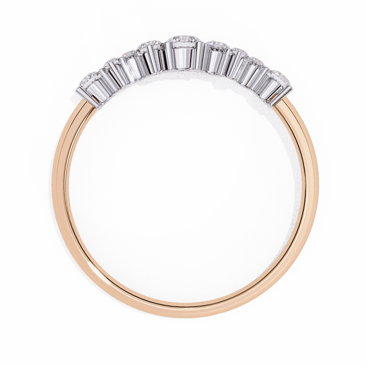 0.25 Carat Round Twilight Band in Moissanite | House of Estara