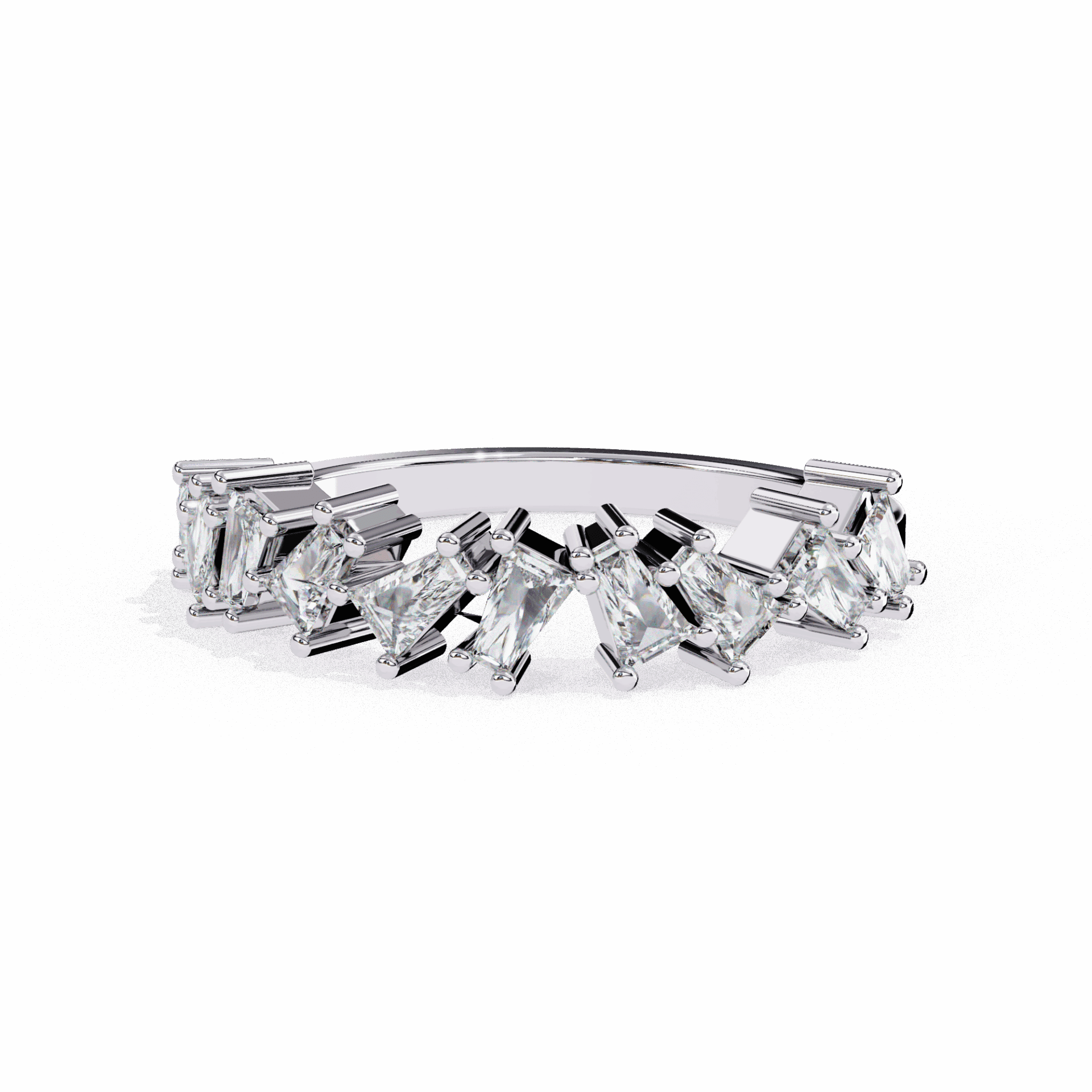 0.5 Carat Baguette Twilight Band in Moissanite | House of Estara