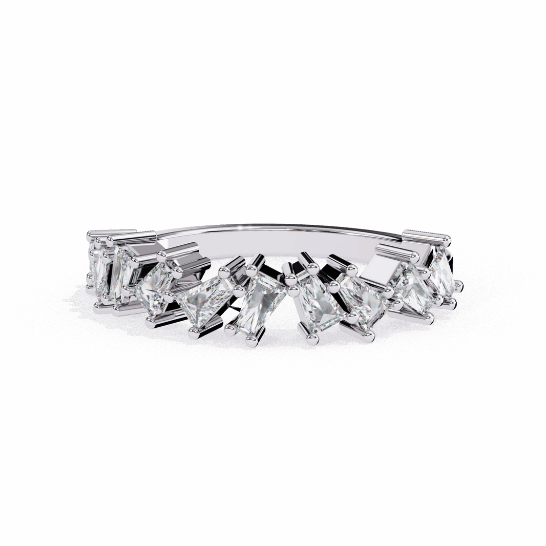 0.5 Carat Baguette Twilight Band in Moissanite | House of Estara