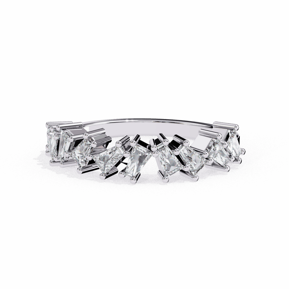 0.5 Carat Baguette Twilight Band in Moissanite | House of Estara