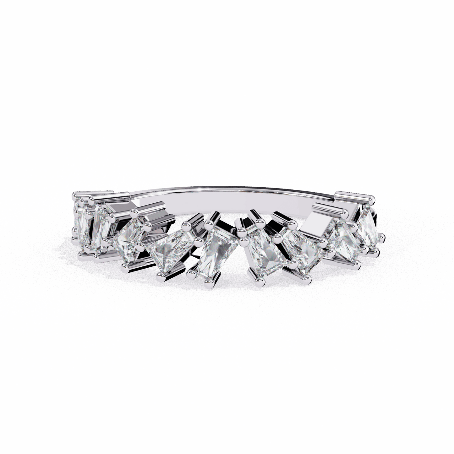 0.5 Carat Baguette Twilight Band in Moissanite | House of Estara